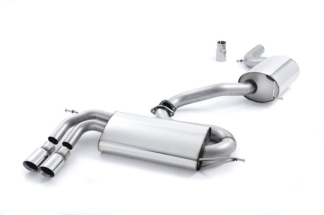 Hovedbilde Cat-back 3-inch Race System. Resonated (quieter). Polished Tips