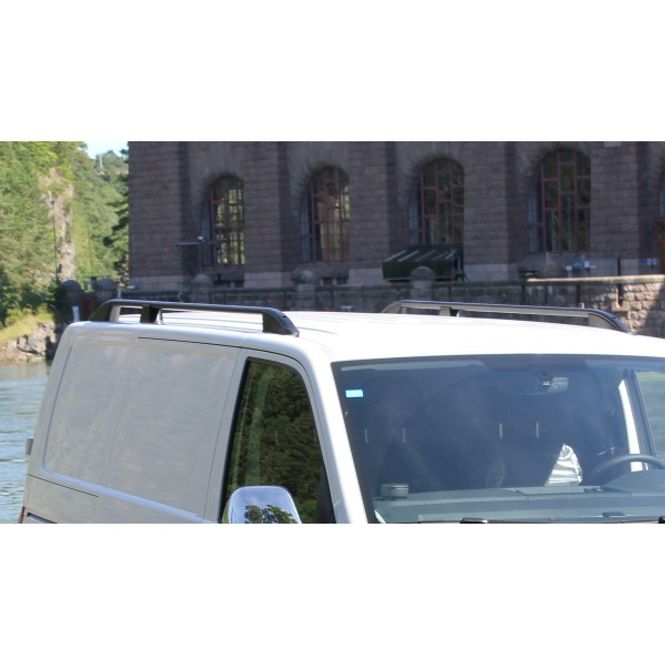 Hovedbilde Takrails i svart Aluminium/Plast till VW Transporter T6 / T5 L1 