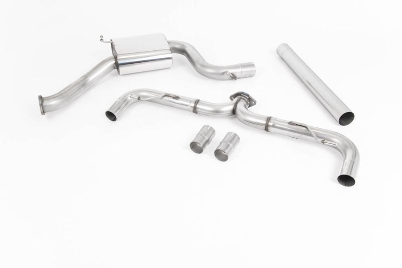 Cat Back Race Non-Resonated GT-100 Burnt Titanium Trims