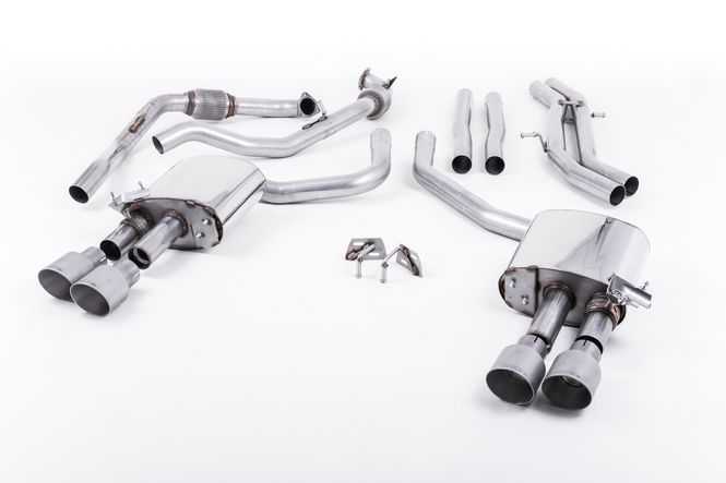 Hovedbilde Cat Back Non-Resonated (Louder) with Quad GT-100 Titanium Trims
