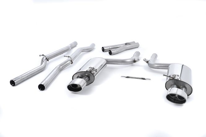 Hovedbilde Cat-back Non-resonated. Without Exhaust Valves. Polished Oval Tr