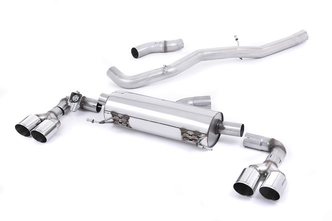 Hovedbilde Cat-back Non-resonated (louder). Quad Polished Round Tips
