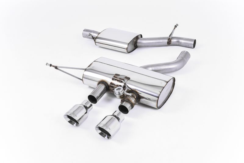 Cat-back Resonated (quieter). EC Type-Approved. Polished Trims.