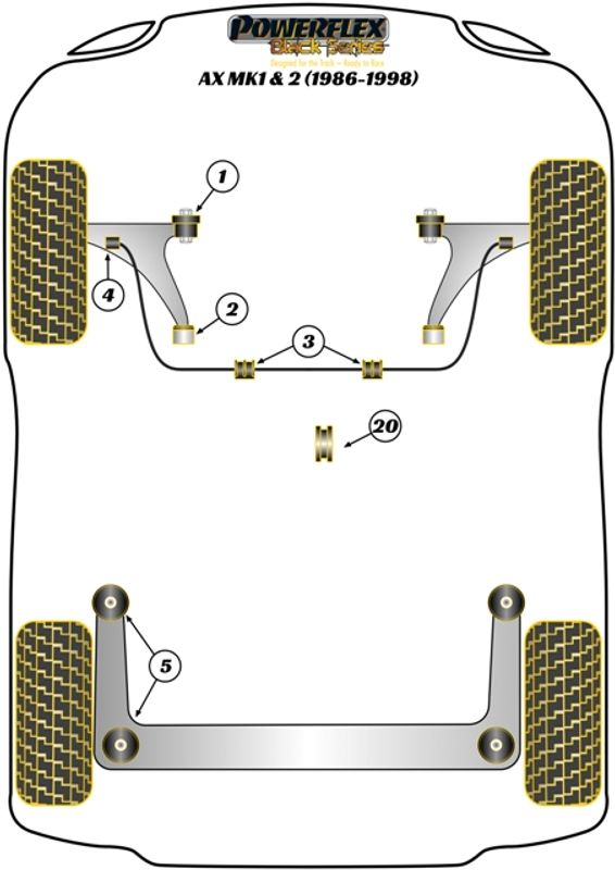 Front Wishbone Rear Bush