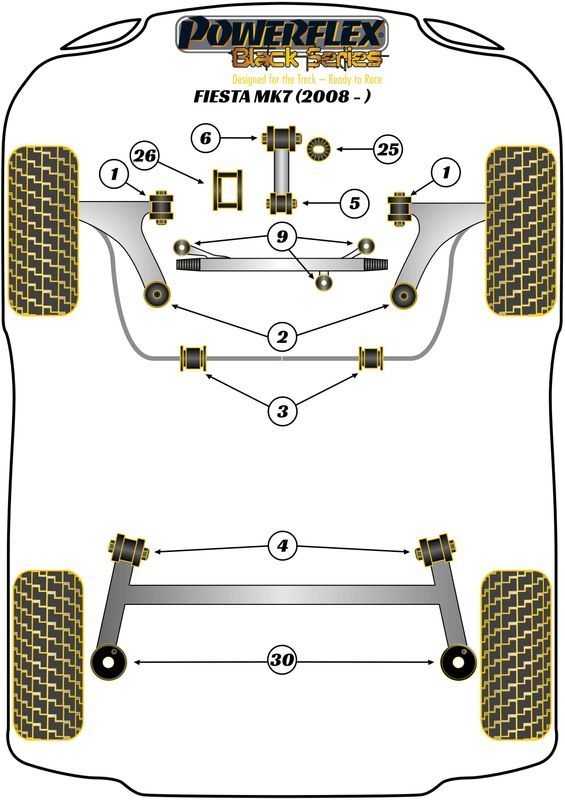 Lower Engine Mount Small Bush Round Bracket