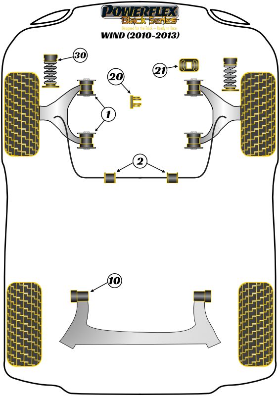 Front Anti Roll Bar Inner Bush 22mm