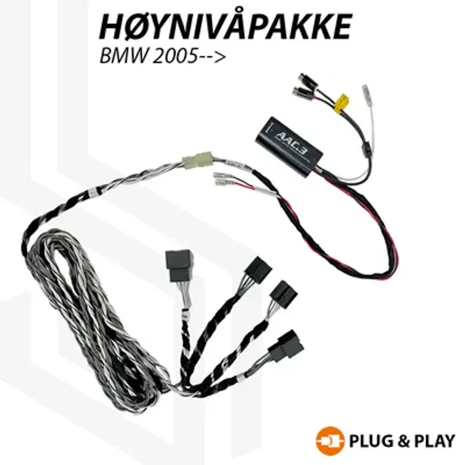 Hovedbilde Høynivåpakke BMW For å hente høynivåsignal på de fleste BMW etter 2005