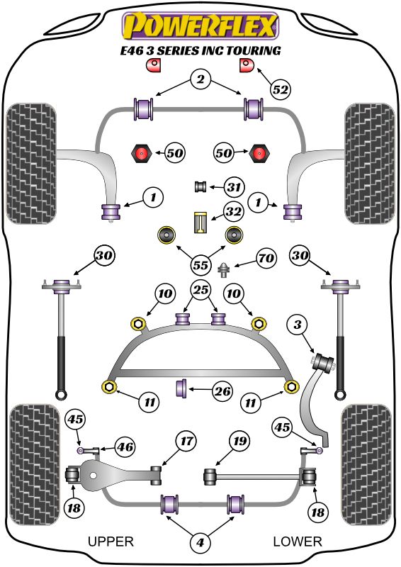 Front Wishbone Rear Bush