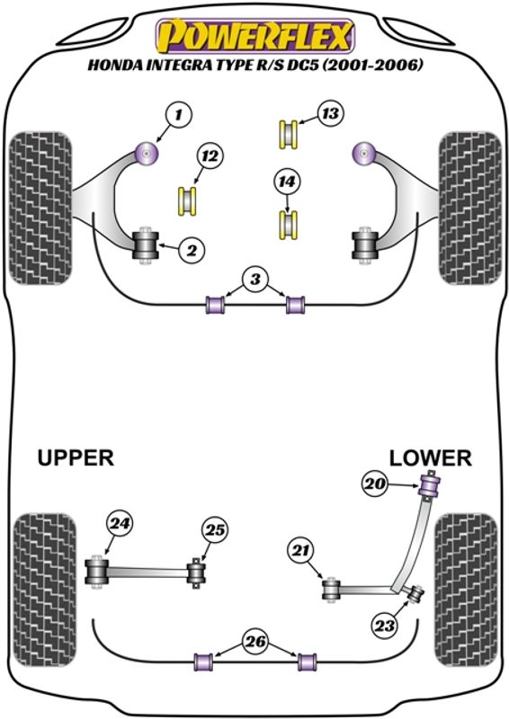 Front Lower Arm Rear Bush
