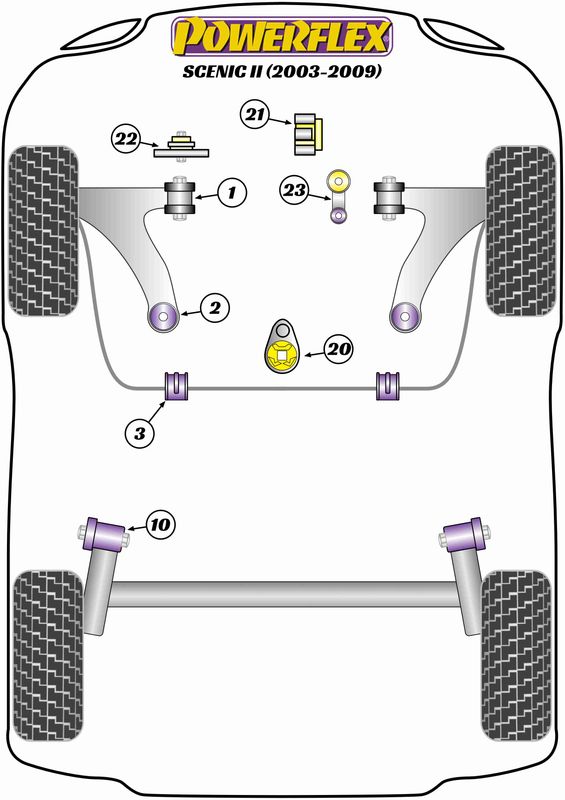 Upper Right Engine Mounting Bush Insert
