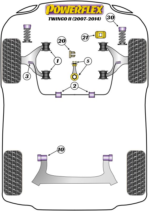 Front Anti Roll Bar Inner Bush 26mm