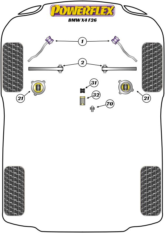 Front Control Arm To Chassis Bush