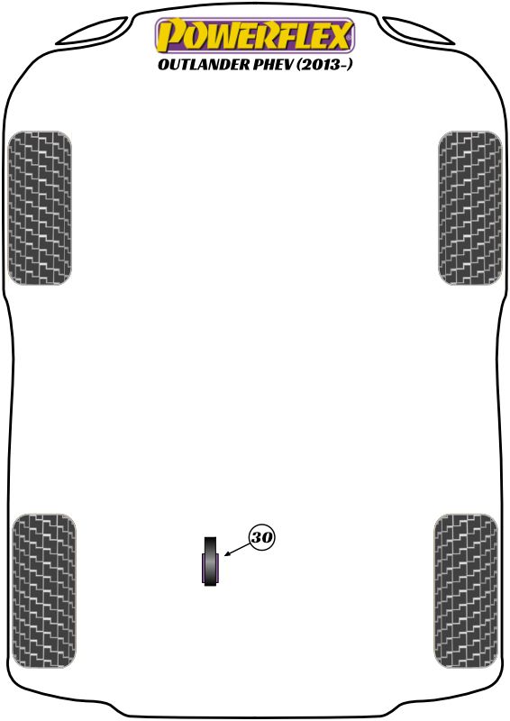 Rear Motor Mount Front Bush Inc. Bracket