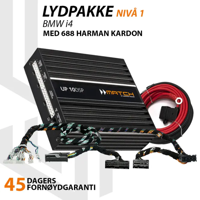 Hovedbilde Match Lydoppgraderingspakke BMW i4 688HK - Nivå 1