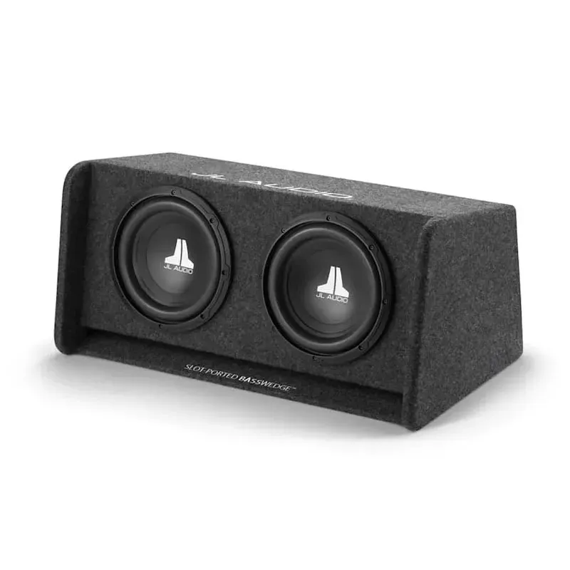 JL Audio 2x10`` basspakke Basspakke med 2x10`` kasse og forsterker på 1000W RMS