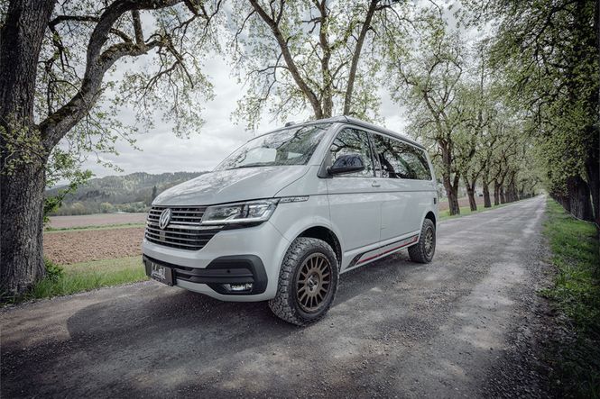 Hovedbilde TWIN-MONOTUBE-PROJEKT-AT2 , 8X18 SAND VW T5, T6, T6.1 CRAFTER 