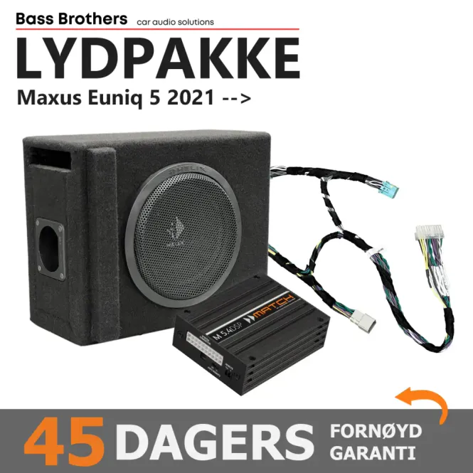 Hovedbilde Match Lydoppgraderingspakke Maxus Euniq 5 For Maxus Euniq 5. Pas